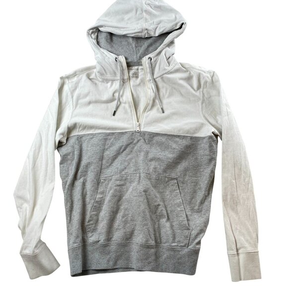 American Eagle Other - American Eagle Mens Hoodie Sweatshirt Small Standard Fit Colorblock Gray & White